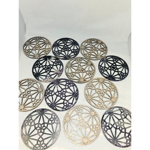 Set of 12 coasters and holder. - Picture 4 of 4